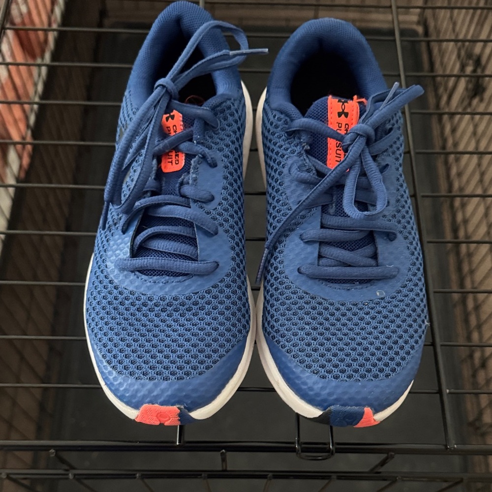 Under Armour Kids Blue and Orange Sneakers